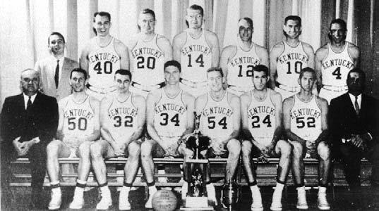 ALL-TIME TOURNAMENT FIELD TEAM CHAMPIONS 159 1958 CHAMPIONSHIP GAME, March 22 at Louisville, KY.