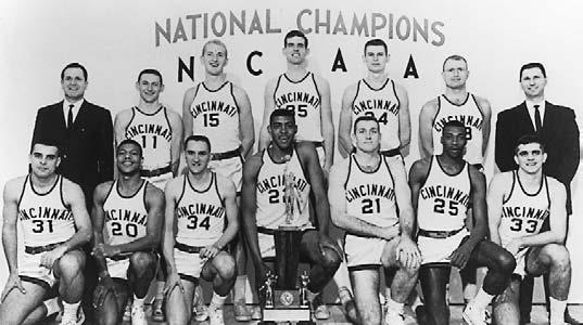 160 ALL-TIME TOURNAMENT FIELD TEAM CHAMPIONS 1961 CHAMPIONSHIP GAME, March 25 at Kansas City, MO.............................. CINCINNATI 70, OHIO ST.