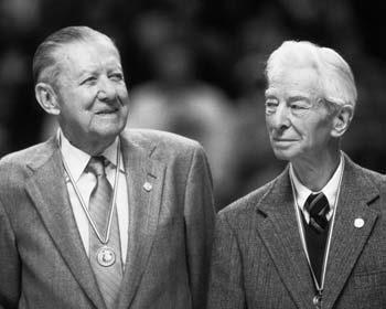 62 TOURNAMENT HISTORY FACTS AT-LARGE SELECTIONS HISTORY Photo by Rich Clarkson/NCAA Photos Two legendary coaches, Henry Iba (left) and Howard Hobson, were pictured together at the 1988 Final Four.