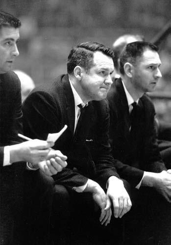 104 COACHES OF ALL-TIME TOURNAMENT COACHES Photo by Rich Clarkson/NCAA Photos Ed Jucker took Cincinnati to the NCAA tournament only three times during the early 1960s, but he made the most of it.