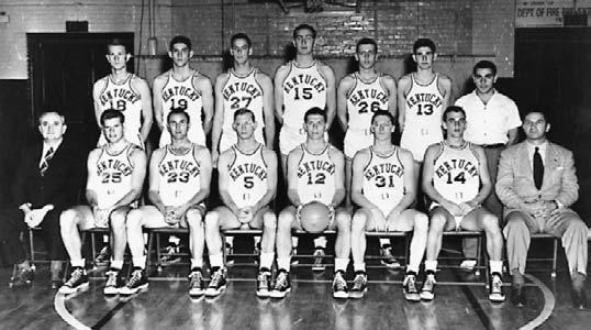 ALL-TIME TOURNAMENT FIELD TEAM CHAMPIONS 161 1947 CHAMPIONSHIP GAME, March 25 at New York.