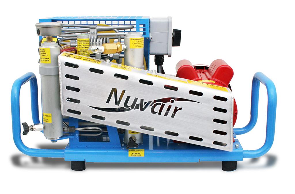 NUVAIR MCH COMPRESSOR The compact dimensions and light weight of this compressor make it very easy to transport and operate.