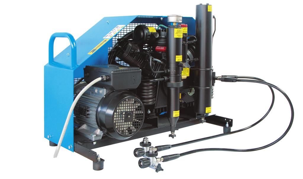The Nuvair Standard Electric uses a pumping unit that is made from top quality materials; connecting rods from aluminum alloy, stainless steel intercoolers and aftercoolers that are more than four