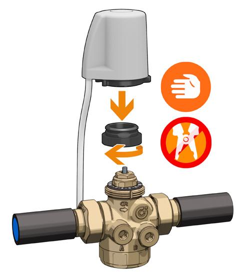 rate can be checked. Shut-off The knob can be used to shut-off the circuit zone controlled by the valve.