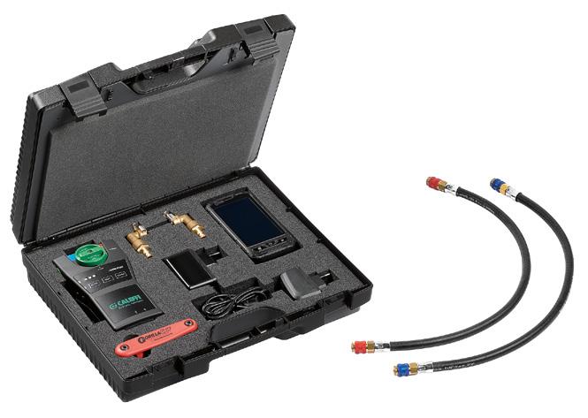 130 Electronic flow rate and differential pressure measuring station. Supplied with shut-off valves and connection fittings.