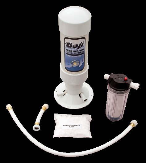 GENOVA BOJI The Boji Marine/RV Filter/Softener is constructed of the finest thermoplastic materials and should provide a lifetime of trouble free use.