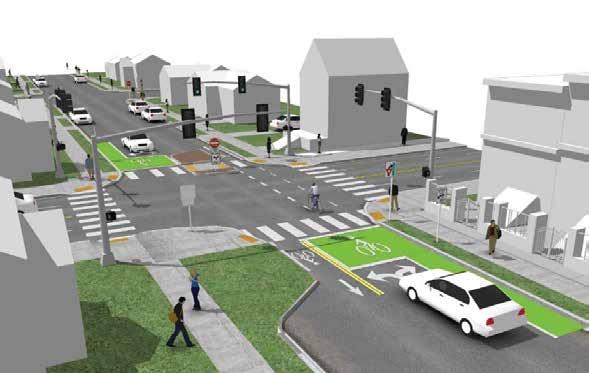 TRAFFIC DIVERSIO STUDY Anza/Balboa Diversion - Proposed Diversion Effects Study The Presidio Sea OTE: All streets remain two-way TUR RESTRICTIOS Forced left- or right-turns for northbound motor