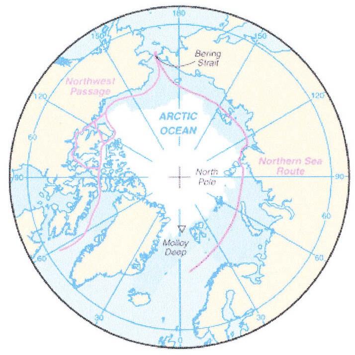 ATLANTIC AND PACIFIC OCEANS- THE NORTHWEST PASSAGE AND THE