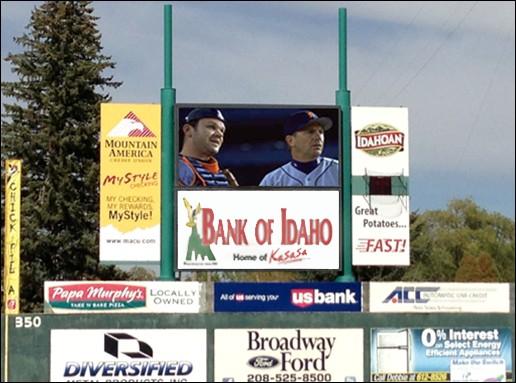 2016 MARKETING OPPORTUNITIES The Idaho Falls Chukars are proud to present a left field video board for the 2016 season.