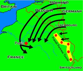 Station 1: The Schlieffen Plan: Germany s Plan for Success Assumptions! Russia would take at least 8 weeks to mobilize.! France would be easily defeated in a few weeks.