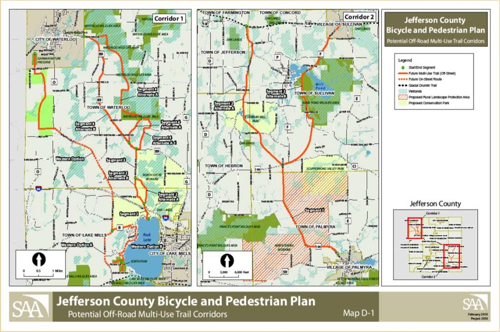 Facilities and Recommendations: Off-Road Facilities The development of this plan update was borne out of a desire to capitalize on state and regional efforts occurring throughout the Jefferson County