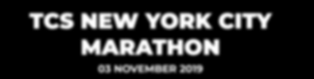 The TCS New York City Marathon has taken running to a whole new level.