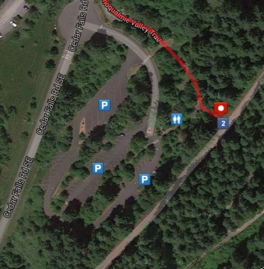 Leg #'s 2 and 6 - Runner #'s 2 and 1 6.9 Miles To Exchange at Rattlesnake Lake 17905 Cedar Falls Rd SE North Bend, WA 98045 Driving Directions : Make a left onto North Bend Way and go 1.
