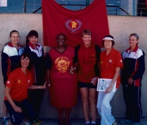 Central Gauteng Masters adopted the Queen Mother of the Royal Bafokeng Nation at the S.A. Masters championships when they handed her a Lion s gholf shirt.