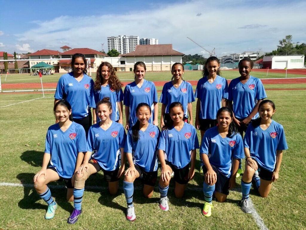 U15A Girls in Pre Season Friendly v KLASS Girls make encouraging start in first game of Season v Alice Smith Lost 4-2 (K Massawe, G Gajeepan) U15 Girls all smiles during their first game of the