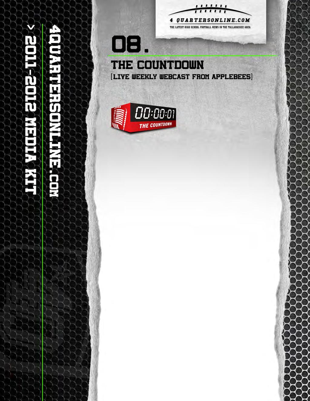 4Quartersonline.com presents Tallahassee s only live high school webcast sports show - The COUNTDOWN!