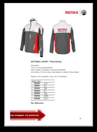 9 ROTAX CLOTHING AND MERCHANDISING