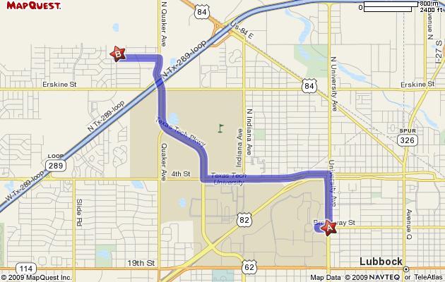 Road Race Course Map: A is where