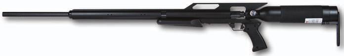 22 cal=1300 fps PC-3362-6453:.22: $644.95 PC-3362-6456:.25: $644.95 EscapeSS air rifle The silenced version of the Escape series.