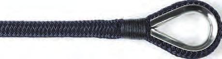 16-plaited 12 mm and up 20-plaited high-tenacity braided Polyester 8 1650 200 10 2300 200 12 2900 200 14 3700 150 16 4900 100 18 5300 100 20 6300 100 MOORING s 239 130 -Black Navy 188 529 Black