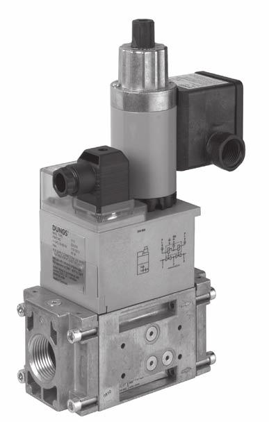 Dual Modular Safety Shutoff Valves with Two-stage operation DMV-ZRD/602 Series DMV-ZRDLE/602 Series Two normally closed automatic shutoff valves in one housing; each with the following approvals.