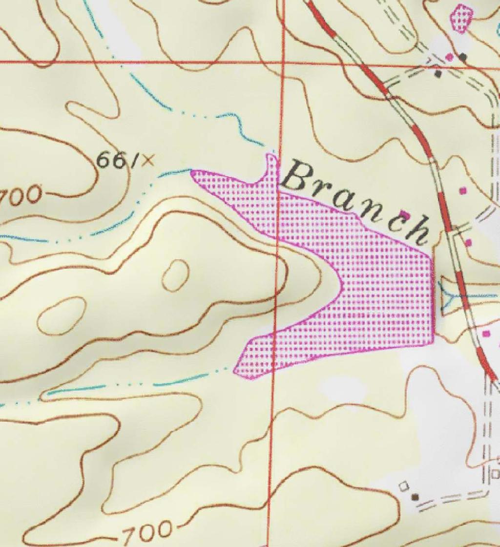 topography map Henry Lake Arkansas, AC +/- Boundary Sindy