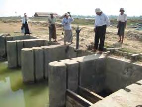 - The dike was overlapped by 0.3m during Nargis and erosion occurred at that time was repaired by Irrigation Department as emergency repairs.