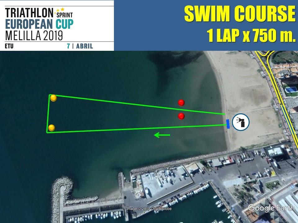 9. COURSE MAPS SWIM COURSE Start procedures: The start, will be from the beach.