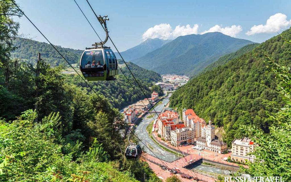 An excursion to the Rosa Khutor Ski Resort is planned on Wednesday 22 May 2019 from 10.00 