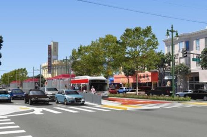 Geary BRT Background Project Features Dedicated