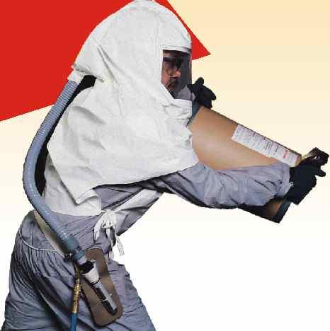 NIOSH approved Supplied Airline Systems Easily liftable face-shield