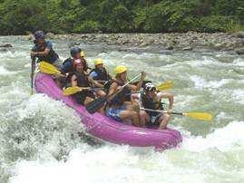 White Water Rafting Naranjo River The Naranjo River blasts out of the mountains crashing through rocky gorges.