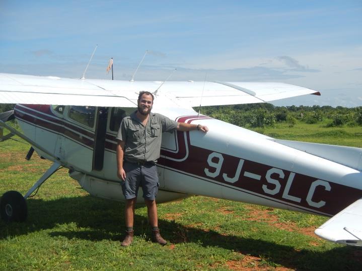 Good bye to Time to say good bye Derick Lombard, the CSL / ZCP conservation pilot has been with us for two years and has been an outstanding pilot.