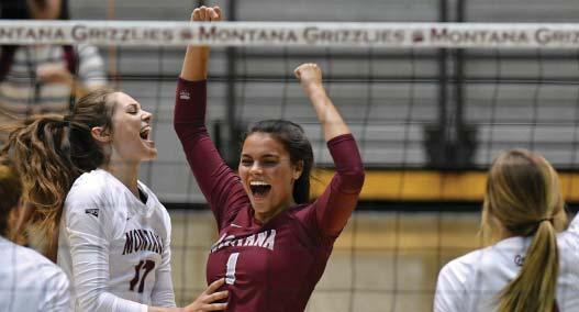 A SIGNATURE WIN A er a 0-5 start to the year, the Grizzlies earned a signature win over Gonzaga (Sept. 1), winning the first two sets before rallying in the fi h frame to win, 17-15.