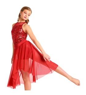 Lyrical I (7-11) Miss Christa Friday 3:30pm Red Rover Dance: Red Rover Costume Cost Includes: Red mystique, mesh and nylon/spandex retro let leotard with sequin mesh front back bodice overlay.