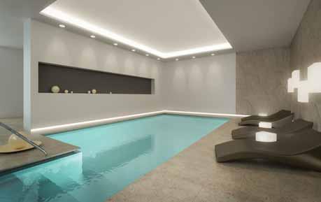 Interiors: The interiors of concrete pools have developed over the years and are now quite beautiful, thanks largely to glass beads that are often