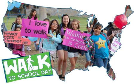 Walk to School Day events raise awareness of the need to create safer routes for walking and bicycling and emphasize the importance of issues such as increasing physical activity among children,