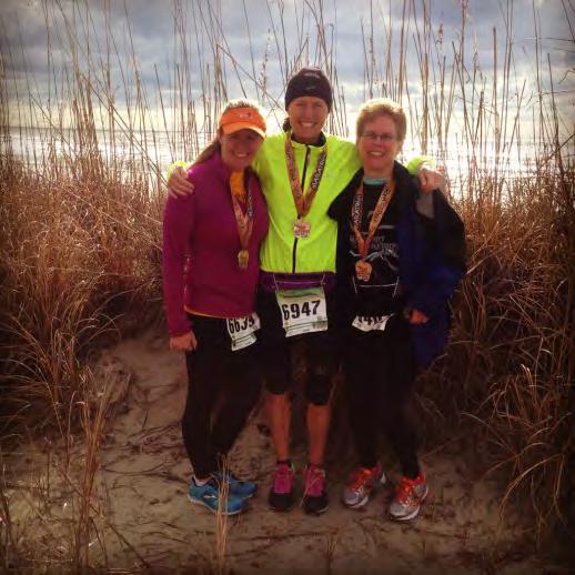 Coach Buxton joined Becky Sage and Jane Koenig for the Myrtle Beach ½ Marathon in February congratulations to Jane who