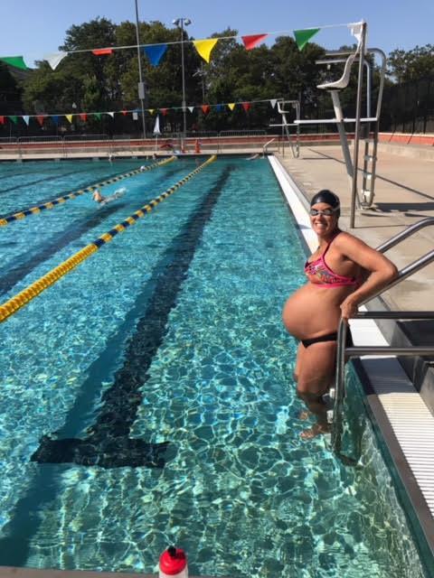 Jen Sheppard Stayed active during pregnancy, endured the