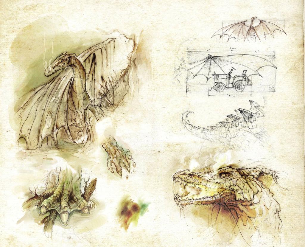Peossible Anatomical Reconstruction of the Creatures: the Marsh Ðragons Without doubt, these creatures measured at least forty cubits and had extraordinary wings.