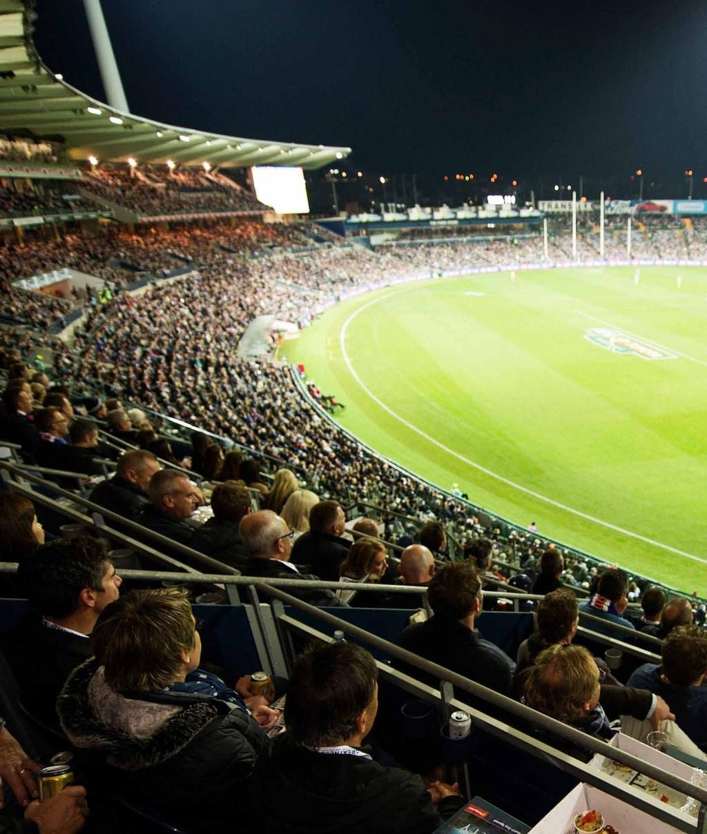OPEN AIR BOX Love being amongst the electric atmosphere of a game at Stadium, but want your own exclusive space? Take your footy experience to the next level with an Open Air Box.