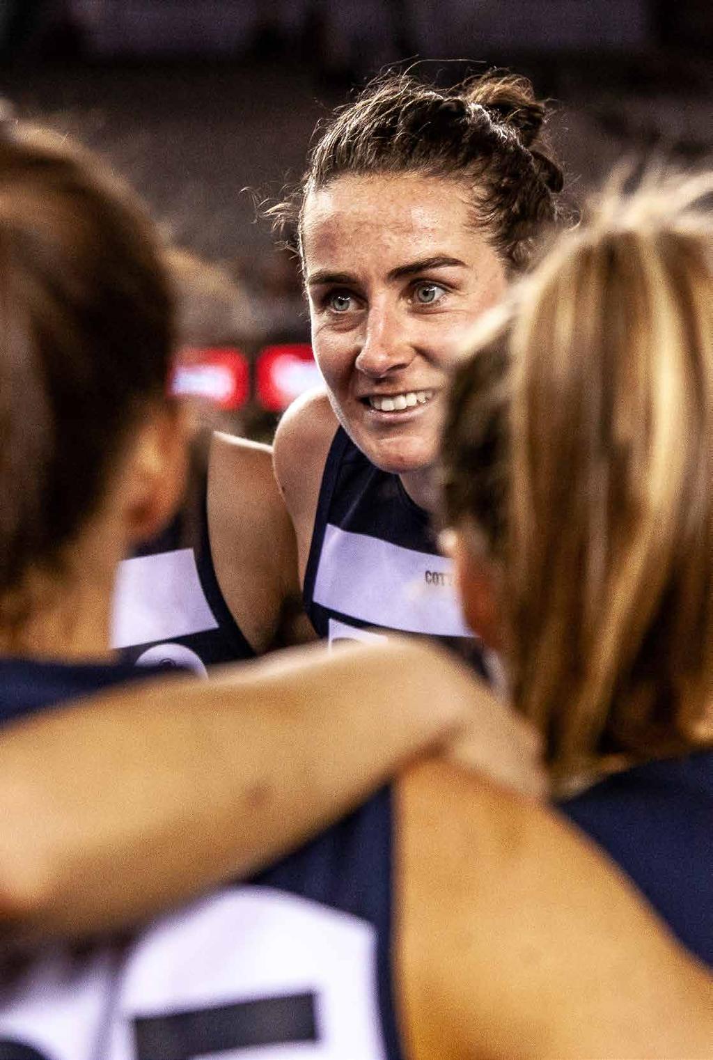 AFLW PLAYER SPONSORSHIP Make her story possible and help shape our future as we launch into this new and exciting season. Align yourself or your business with our inaugural AFLW team.