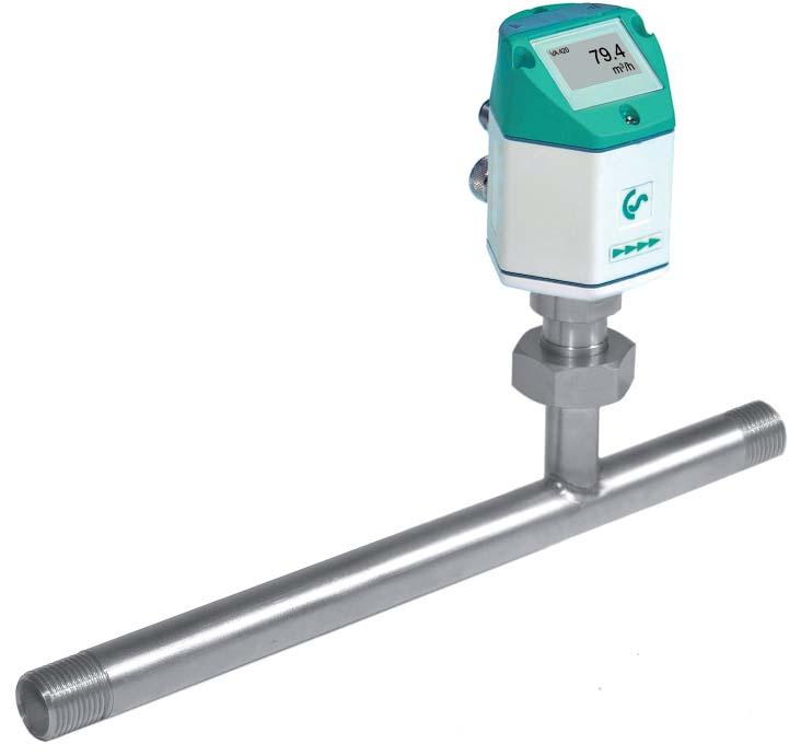 VA 420 The advantages at a glance 4 20 ma output for actual consumption Pulse output for total consumption (counter reading) Measuring device removable: Dismounting of the whole measuring section is