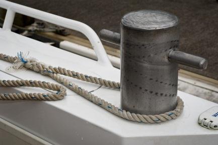 For example the first rope to be looped over the bollard may also
