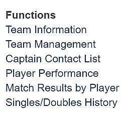 Scores Reporting scores is the most crucial task for Team Captains during the season. Detailed instructions for entering match scores are given in Section F below (Reporting Scores ). 2.