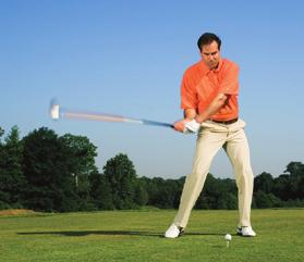 The Swing A full golf swing involves a backswing, in which you pull the club back and away from the ball; a downswing, in