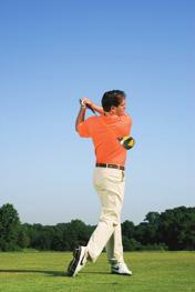 The change of direction from backswing to downswing is a natural unwinding and release of the power you have created in the