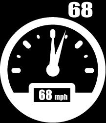 6 diameter tire Speedometer: 60 mph = 60