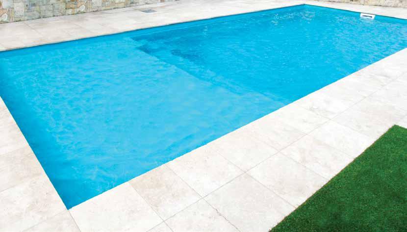 addition of the unique cover system effortlessly combines with the versatile existing features of the pool that include constant depth (flat bottom) design, ideal for water sports, family games, ball