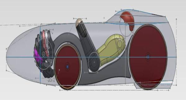 Figure.1 Human Powered Vehicle HPVs include vehicles built for air, water, or ground transport, but the common denominator is the integration of a human into the design.